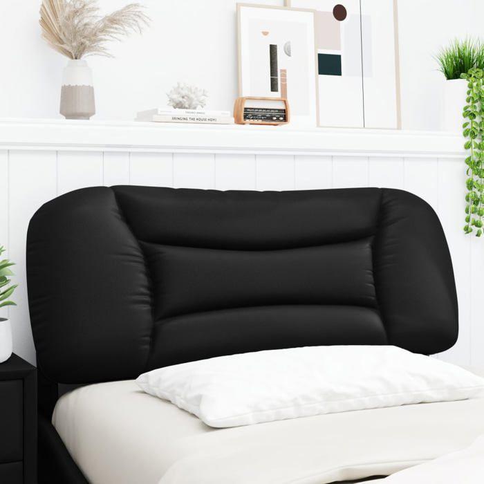 VidaXL Headboard Cushion, Reading Pillow with Zipper, Reading Cushion for Bed Bedroom, Black 100 374556