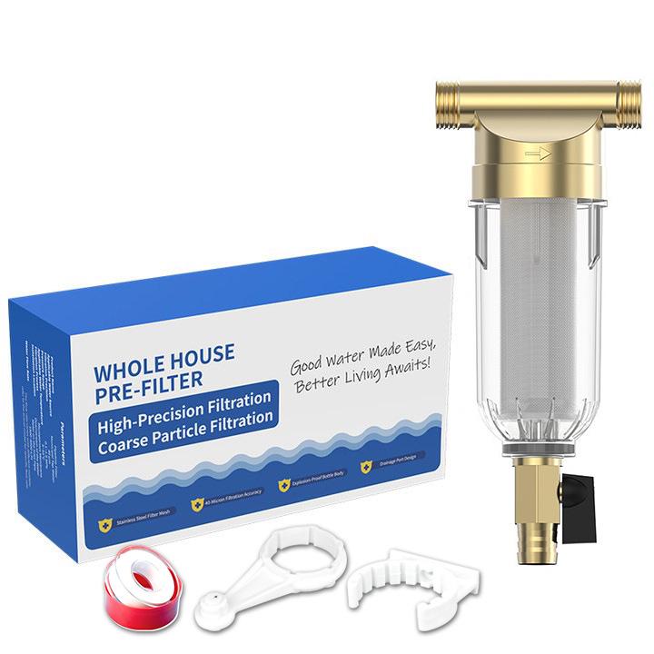 Universal Pre-filter Water Purifier with Central Backwash for Household Use
