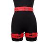 Women Sexy Leather Thigh Garter Belt Gothic Waist Connect Leg Straps BDSM Leg Harness Bondage Hip Belt Fetish Erotic Clothing