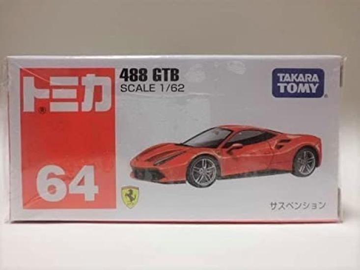 

red box Tomica 64 Ferrari 488GTB Out-of-print (Red)