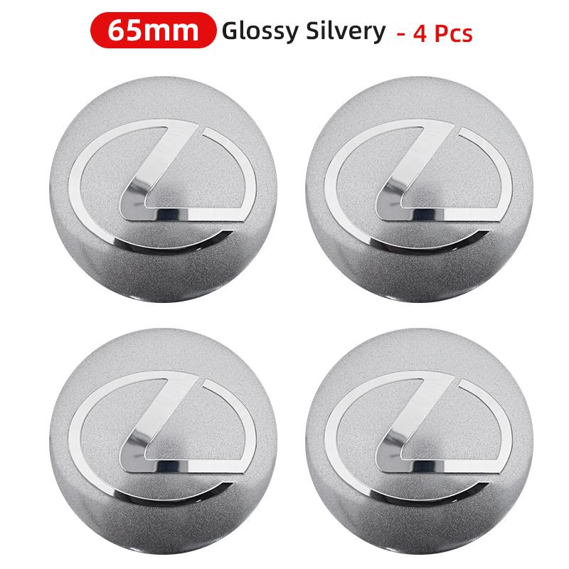 3D 4pcs 56mm 60mm 65mm Car Wheel Center Hub Cap Stickers Decal For Lexus GS IS LS500h ES260 ES300h RX350h NX260 UX260 LM LC