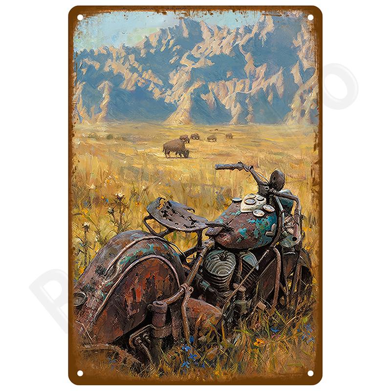 Retro Nástěnné Umění Plechová Značka Interiér Venkovní Estetický Pokoj Vintage Domácí Dekorace Předměty Dekorace Luxusní Kovová Značka Plakát Talíře Bar