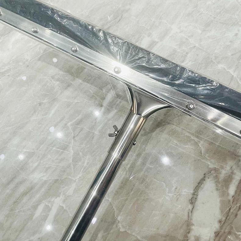 Large Black Rubber Floor Squeegee and Scraper for Commercial and Home Cleaning