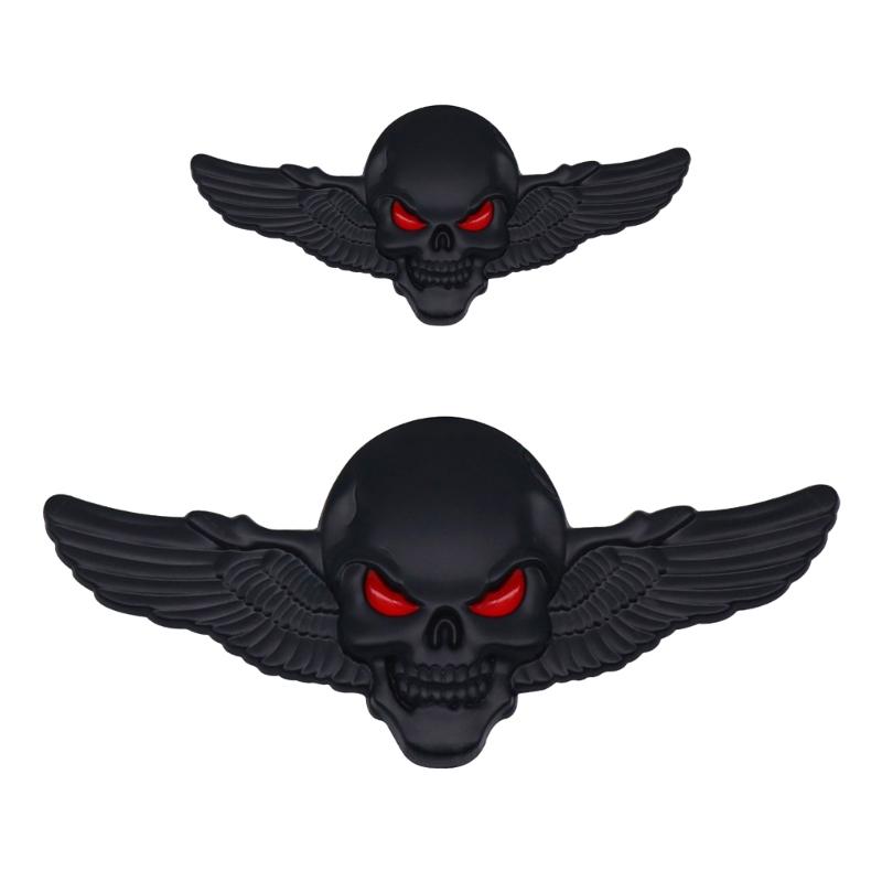 3D Metal Devil Skull Car Emblems Sticker Auto Badge Sticker Bumper Decal for Car SUV Truck Motorbike