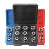 9-Piece Flower & Star Type E-Socket Set - Hexagonal & Six-Pointed