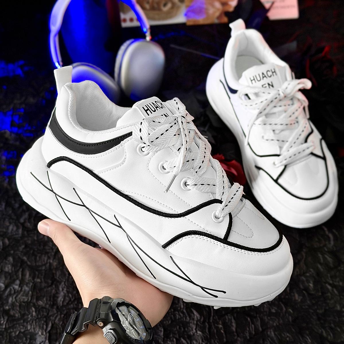 

Нишевый дизайн, мужская обувь для хлеба, повседневная, новая обувь для пап, обувь для скейтборда, прямая трансляция, новая мужская обувь 39