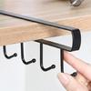 Multipurpose 6 Hook Kitchen Cup Holder Home Accessory for Cabinet and Wall Storage of Mugs and Daily Use Items
