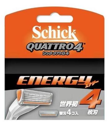 Schick Quattro 4 Energy 4 wymienne ostrza