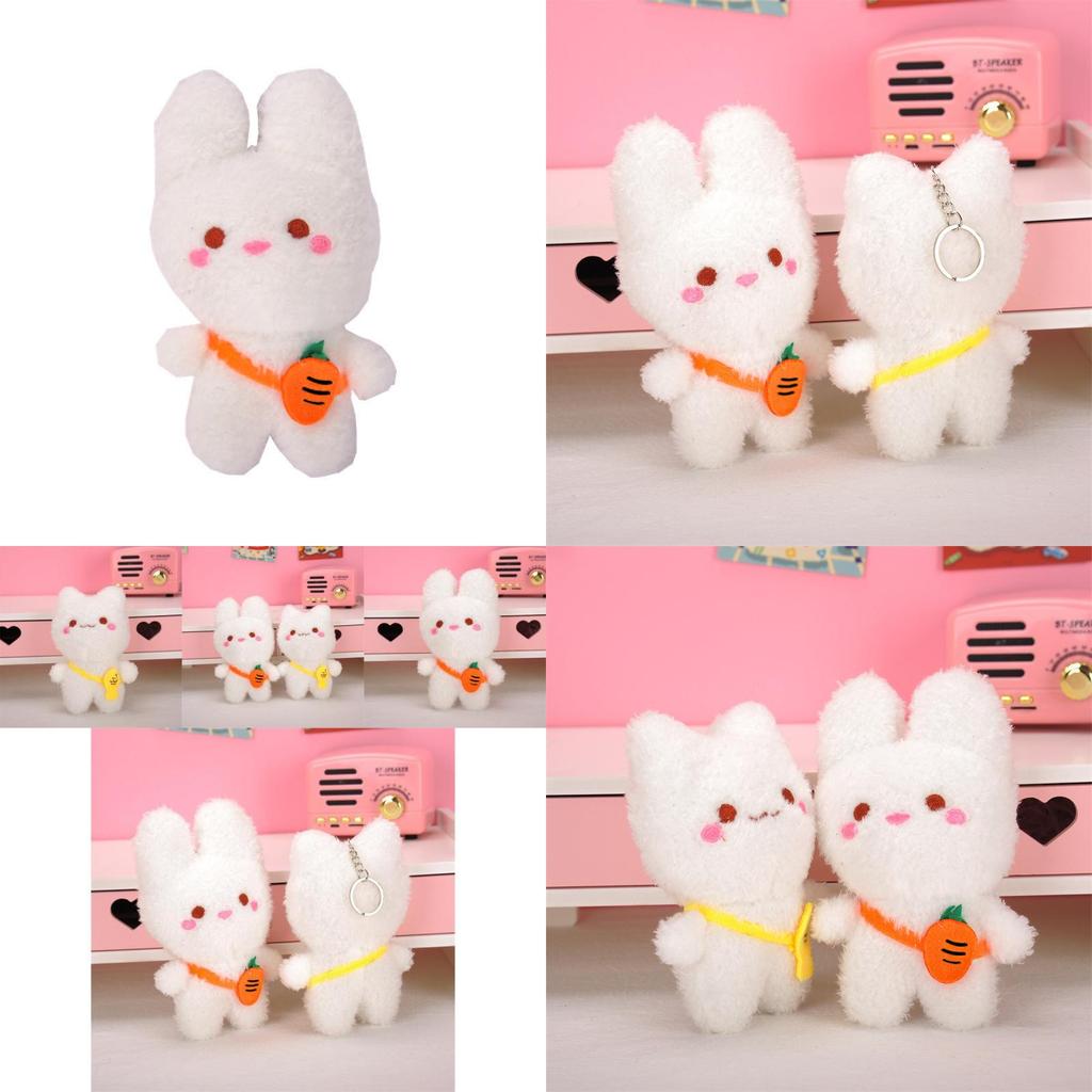 Adorable Plush Bunny And Kitty Stuffed Toys Soft Short Plush Kids Gifts