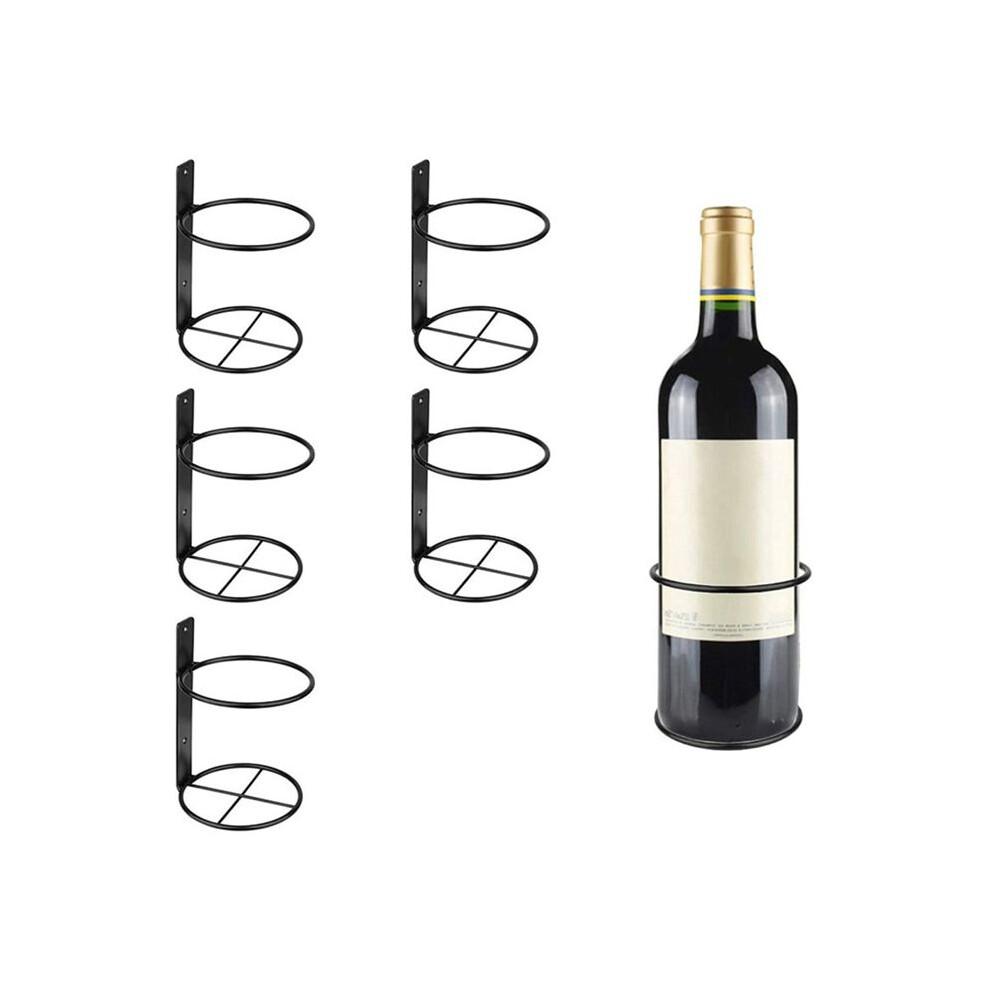 Weinwandhalter, 12er-Pack Wandmontiertes Weinregal, Weinflaschenhalter Aus Metall Zur Weinaufbewahrung, Wanddekoration mit Weinthema