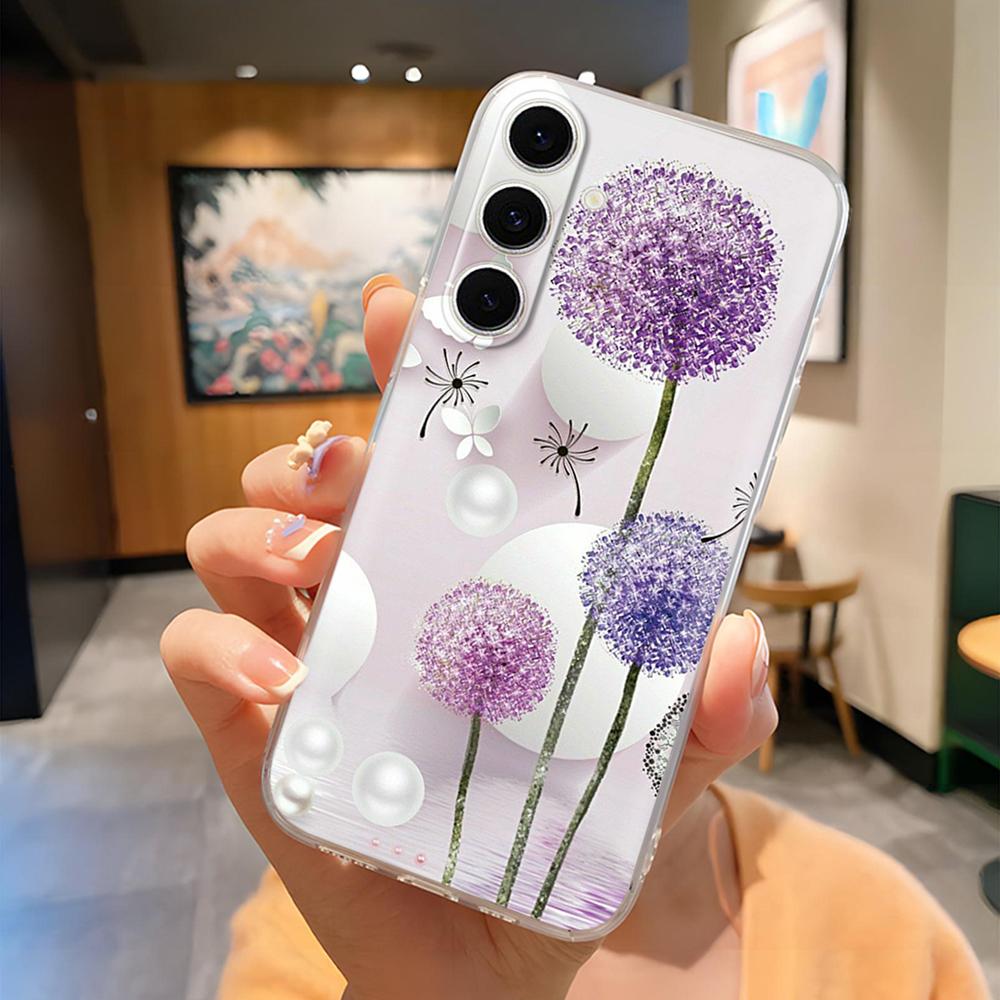 A14 Hülle Für Samsung Galaxy A14 Hülle Niedliche Blume Klare TPU Weiche Silikon Rückseite Für Samsung A14 5G GalaxyA14 A 14 Handyhüllen