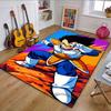 Saiyan Warrior Stance Patterned Carpet, Non Slip Mat Suitable for Living Room and Bedroom Sofas