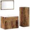 Bathroom Furniture Set 3 pcs Reclaimed Wood 60 x 38.5 x 46 cm