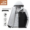 Deerway Men's Winter Outdoor Windproof Warm Detachable Hood Padded Jacket