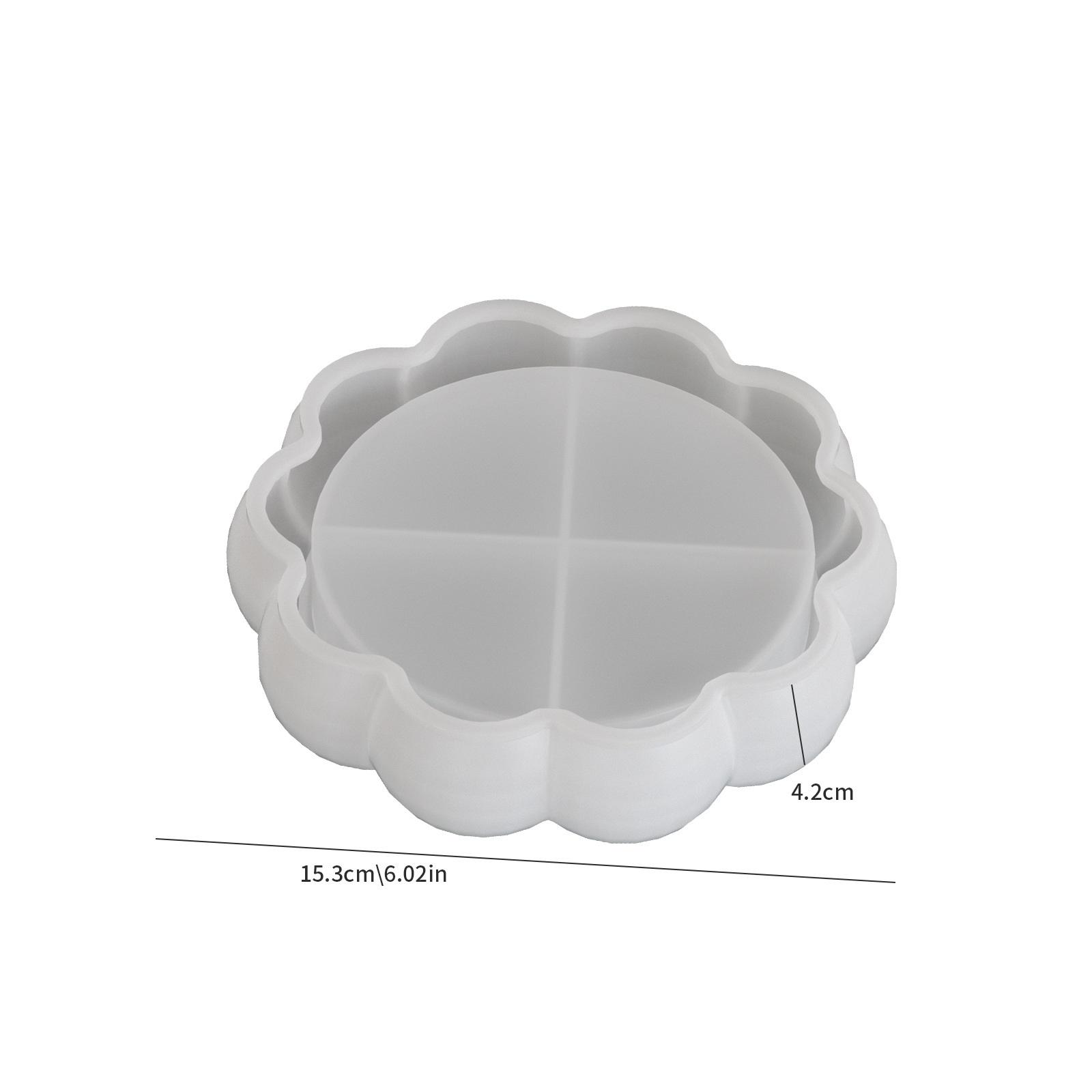 

Пузырьковые бусины Ароматерапевтический гипс Подставка для хранения Силиконовая форма Сделай сам Цветок лотоса Кружевная тарелка Украшение Капельные формы