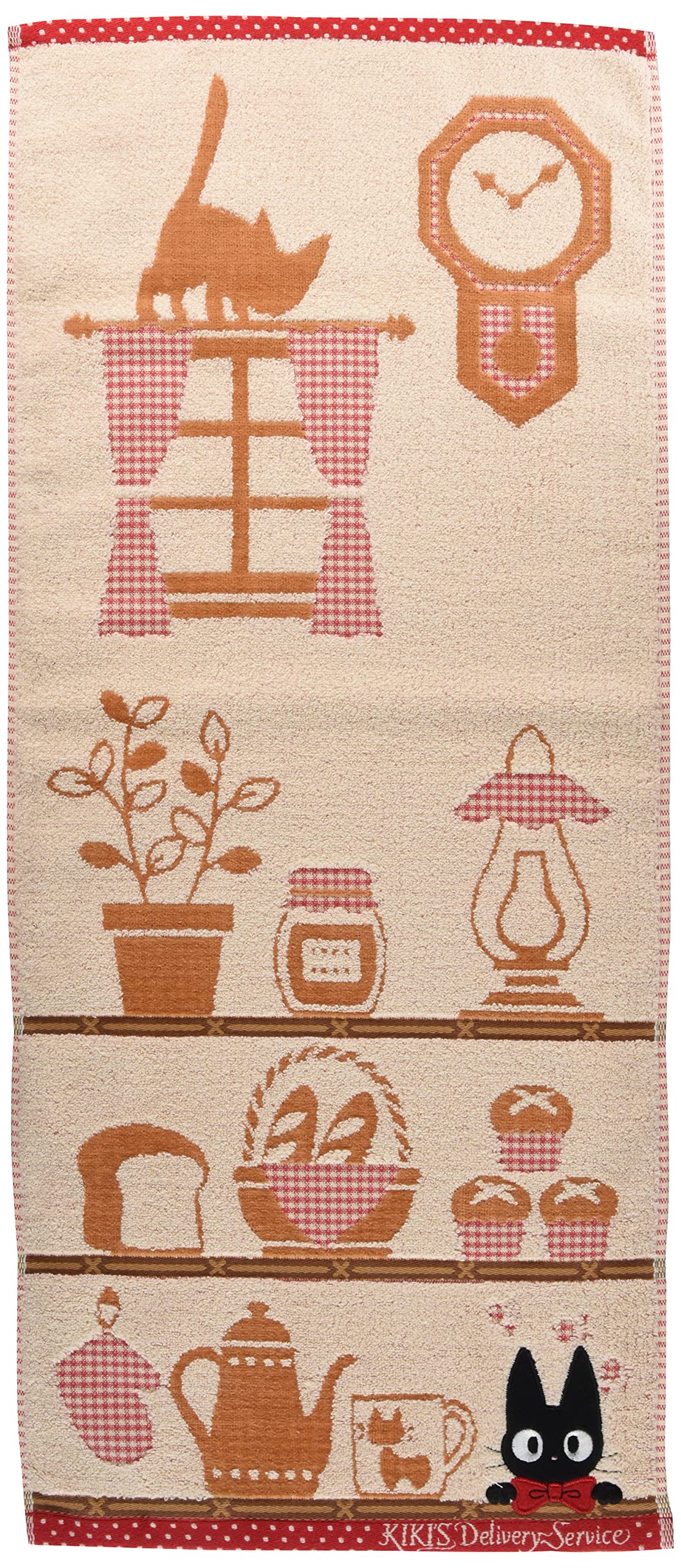 

Marushin Delivery Service Jiji Jiji Shelf Face Towel 0594109300 Kiki s бежевый