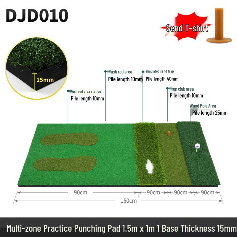 Qingzhou Multi-functional Outdoor Golf Hitting Mat with Ball Tee for Chip and Swing Practice