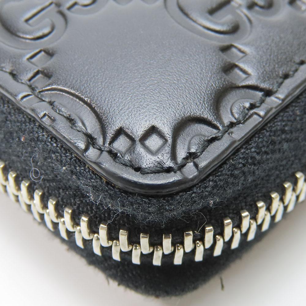 Used GUCCI Purse 473928 black Zip Around