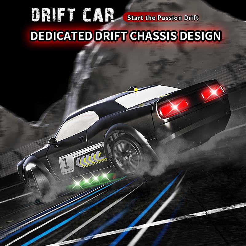 GTR Model AE86 RC Drift CAR With LED Light 4WD 2.4G Radio Remote Control Cars Professional Racing Toys for Children Gifts