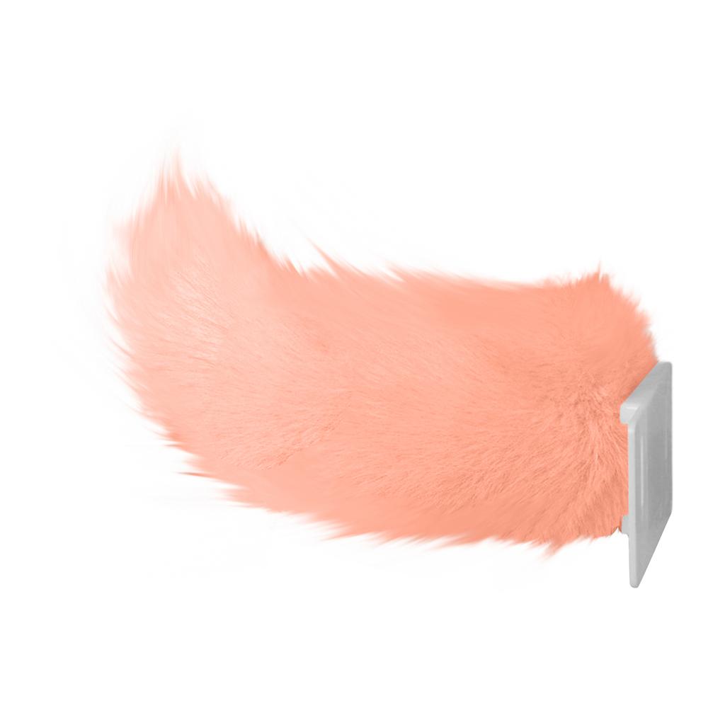 Electric Remote Control Plush Tail for Cars Electric Vehicles Sound Activated Faux Fur Tail Attachment for Vehicle Rear Decoration Single Color