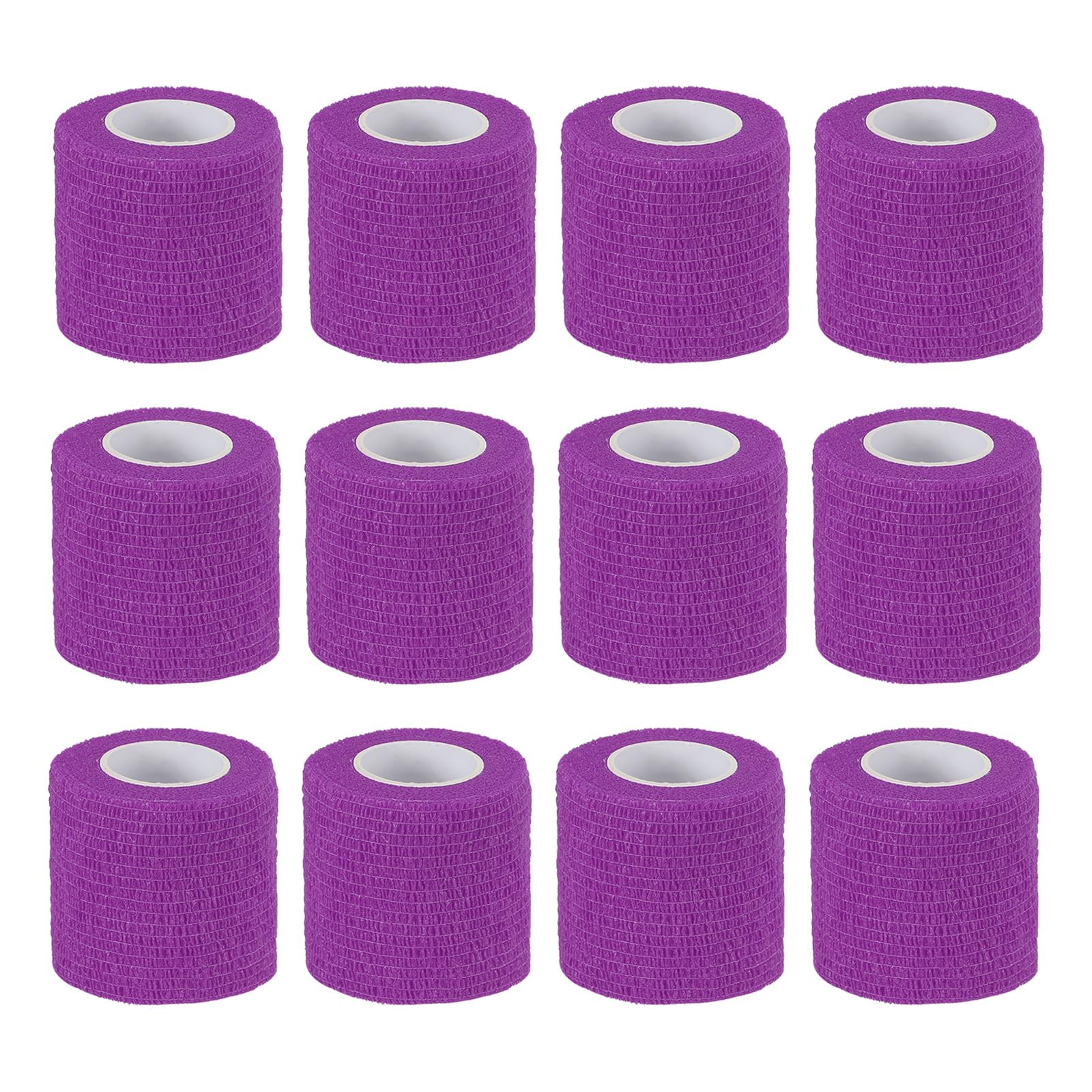 

PATIKIL x Эластичный растягивающийся бинт для спорта и активного отдыха фиолетовый 2 177 Самоклеящиеся повязки, 12 штук Самодышащая самофиксирующаяся лента, Спорт, фиолетовый