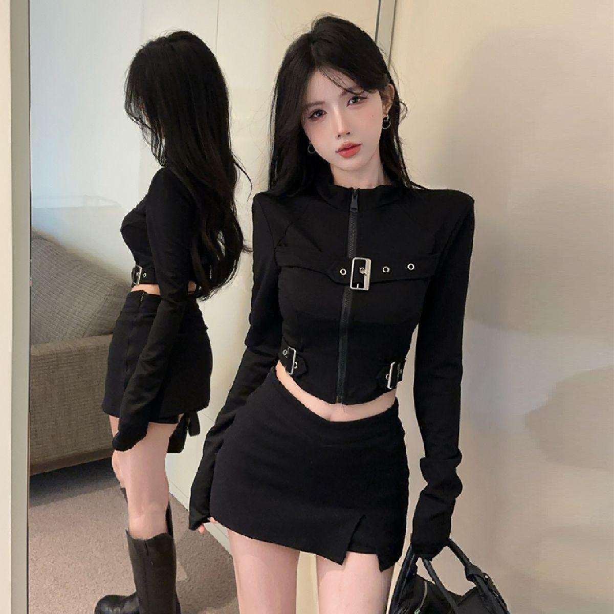 

Футболки для тренировок для женщин, черные, белые, модные топы, с длинным рукавом, топы Y2K для девочек, активная одежда S