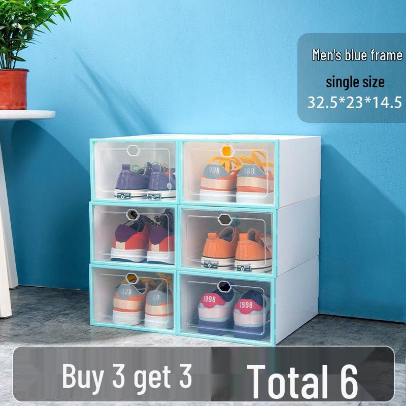 Foldable Transparent Shoe Box - Space-Saving, Dustproof & Moisture-Proof Storage Solution