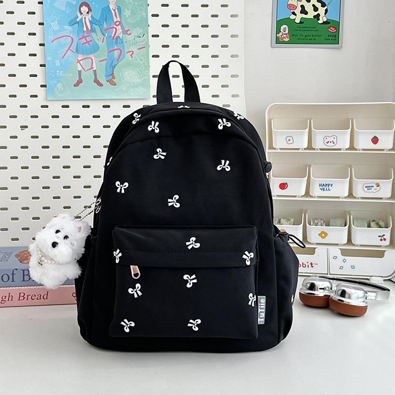 School bag new high value fresh sweet candy color backpack junior high school students lightweight travel backpack