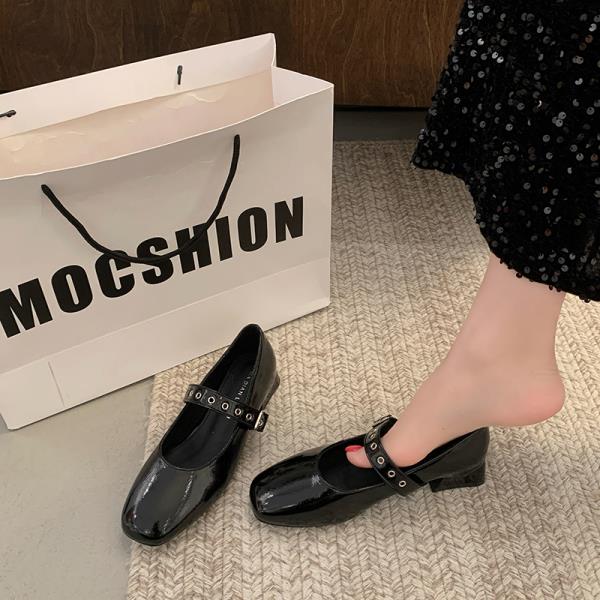 

Fashion Summer Shoes Ladies Square Toe All-Match Female Footwear Oxfords Women s British Style 2025 New Comfortable Dress Leather 35