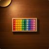 50 Pieces Acrylic Building Blocks Colorful Rainbow Cubes Colored for Light Table