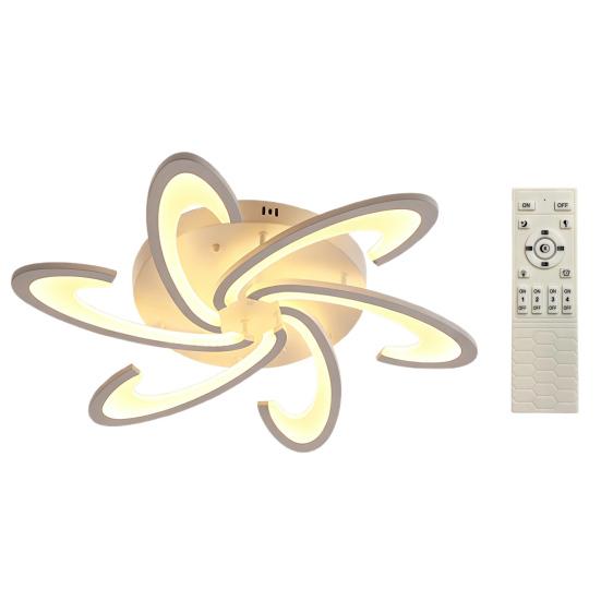 Artistic Flower Ceiling Lamp Unique Petal Design LED Light for Home Dimmable Modern Fixture for Bedroom Living Room Decor
