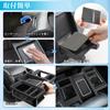 Cartist Compatible with Toyota Hiace 200 Series Improved Tape for More Cup Drink Drink and Expansion Center Console Storage Box with Rubber Small Item