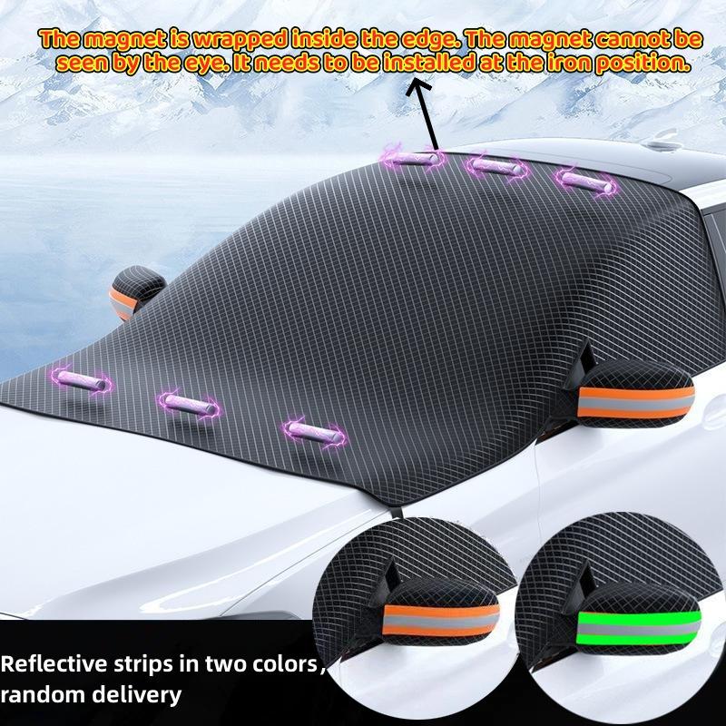 Winter Car Snow Cover Magnetic Windshield Protector Large Size Glass Sun Visor Anti Freeze Waterproof Car Accessories
