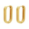 Stainless Steel Earrings Geometric Shapes Triangle/Heart/Rectangle Fade-Resistant Hypoallergenic Nickel-Free Jewelry Earrings