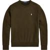 Polo FW24 Solid Logo Embroidered Crew Neck Long Sleeve Sweatshirt Men Sweatshirt Deep-Loden-Green MNPOKNI16823961-300
