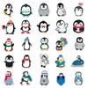 50 Cute Waterproof Cartoon Penguin Stickers for DIY Decoration, Journal, Water Bottle, and Suitcase