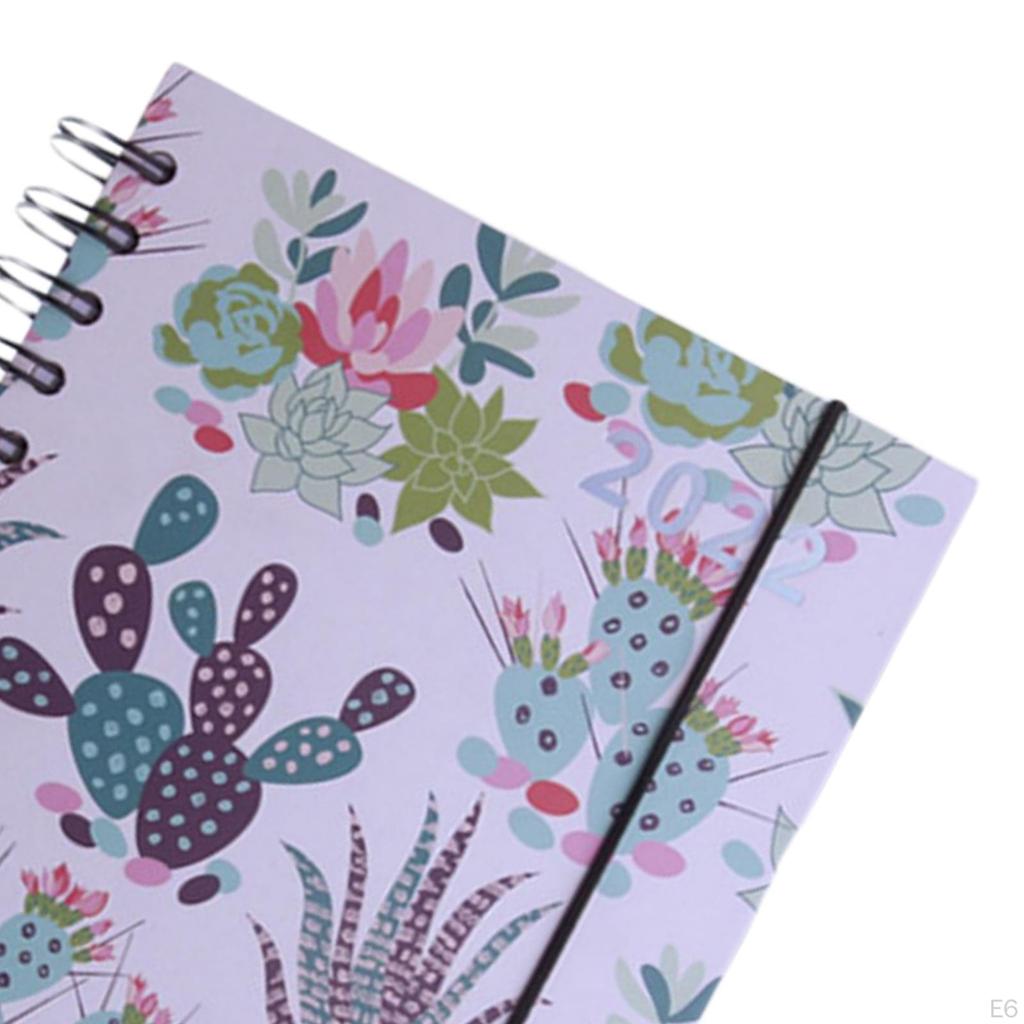 22 Planner Spiral Notebook,165 Sheet Paper Pads,Notepad,Daily Business Writing Pads Schedule Book