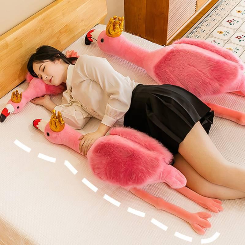 Princess Crowned Flamingo Plush Toy For Girls Soft And Cuddly