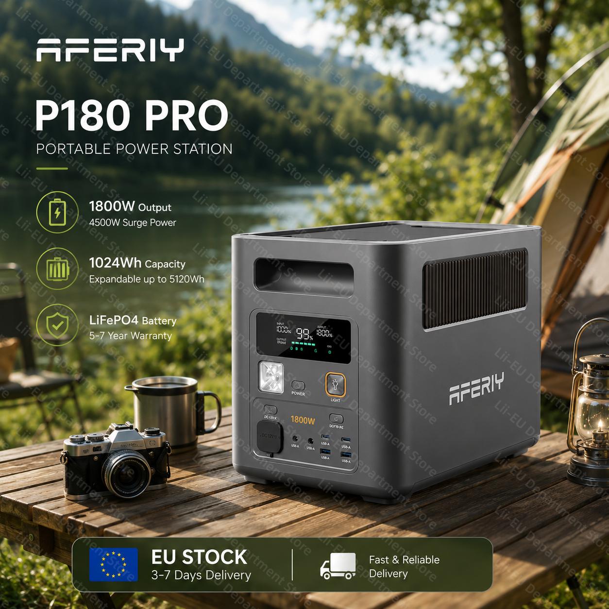AFERIY P180B paplašināšanas akumulators (Saderīgs tikai