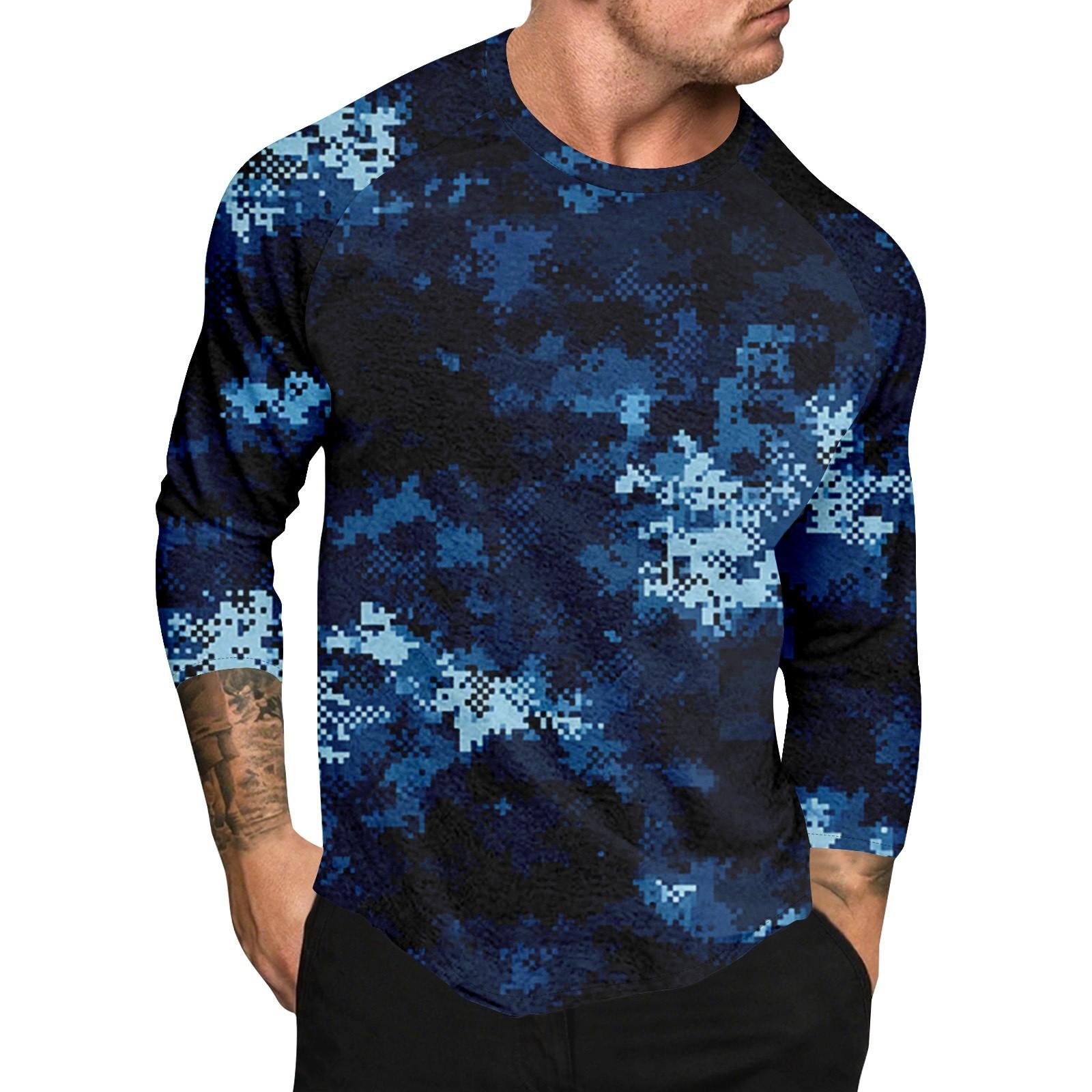 

Мужской топ с короткими рукавами реглан с принтом в стиле камуфляж XXL