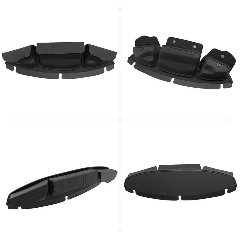 Motorcycle Bag 3-Pocket Windshield Batwing Fairing Pouch For Harley Touring Electra Street Tri Glide FLHX FLHTP FLHTCU 2014-UP