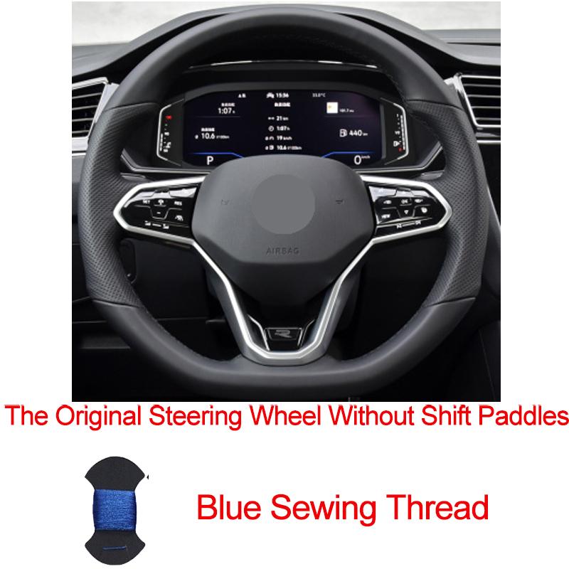 Hand Sew Car Steering Wheel Cover For Volkswagen VW Golf 8 MK8 GTI Golf GTE 2020 2026 Braid On the Steering Wheel Car Protector