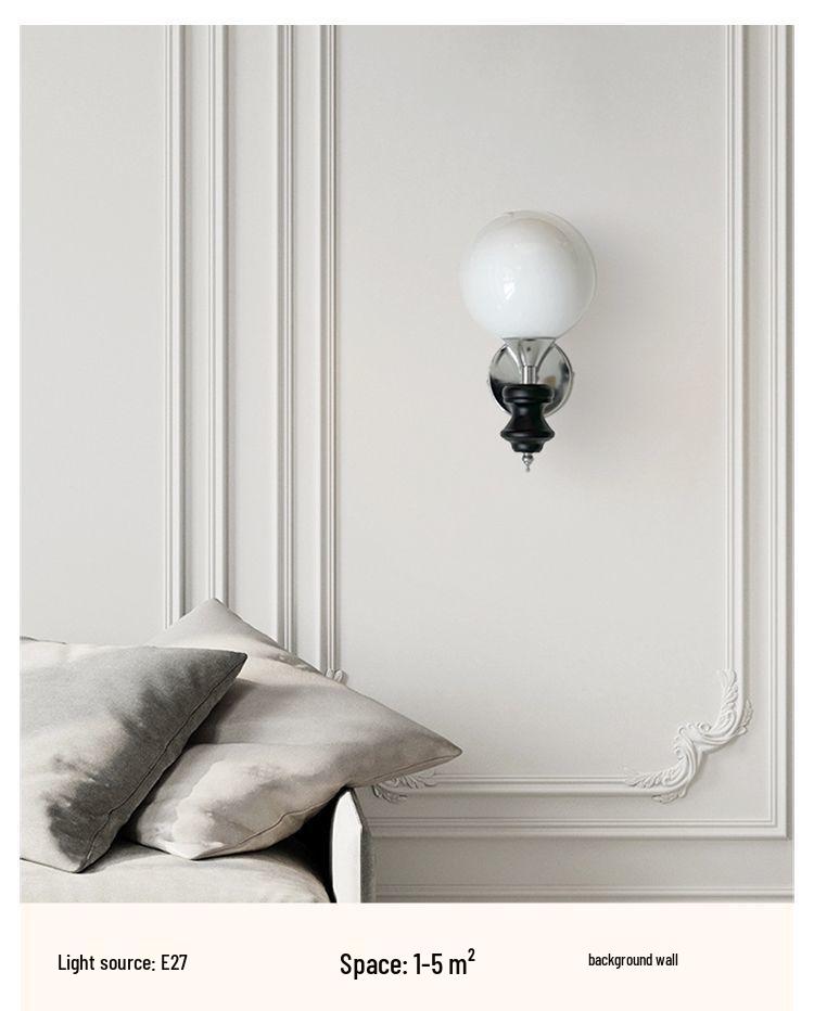 2025 Bauhaus Vintage Chinese-Style Wall Lamp: Modern Minimalist French Retro for Living Room & Bedroom Atmosphere