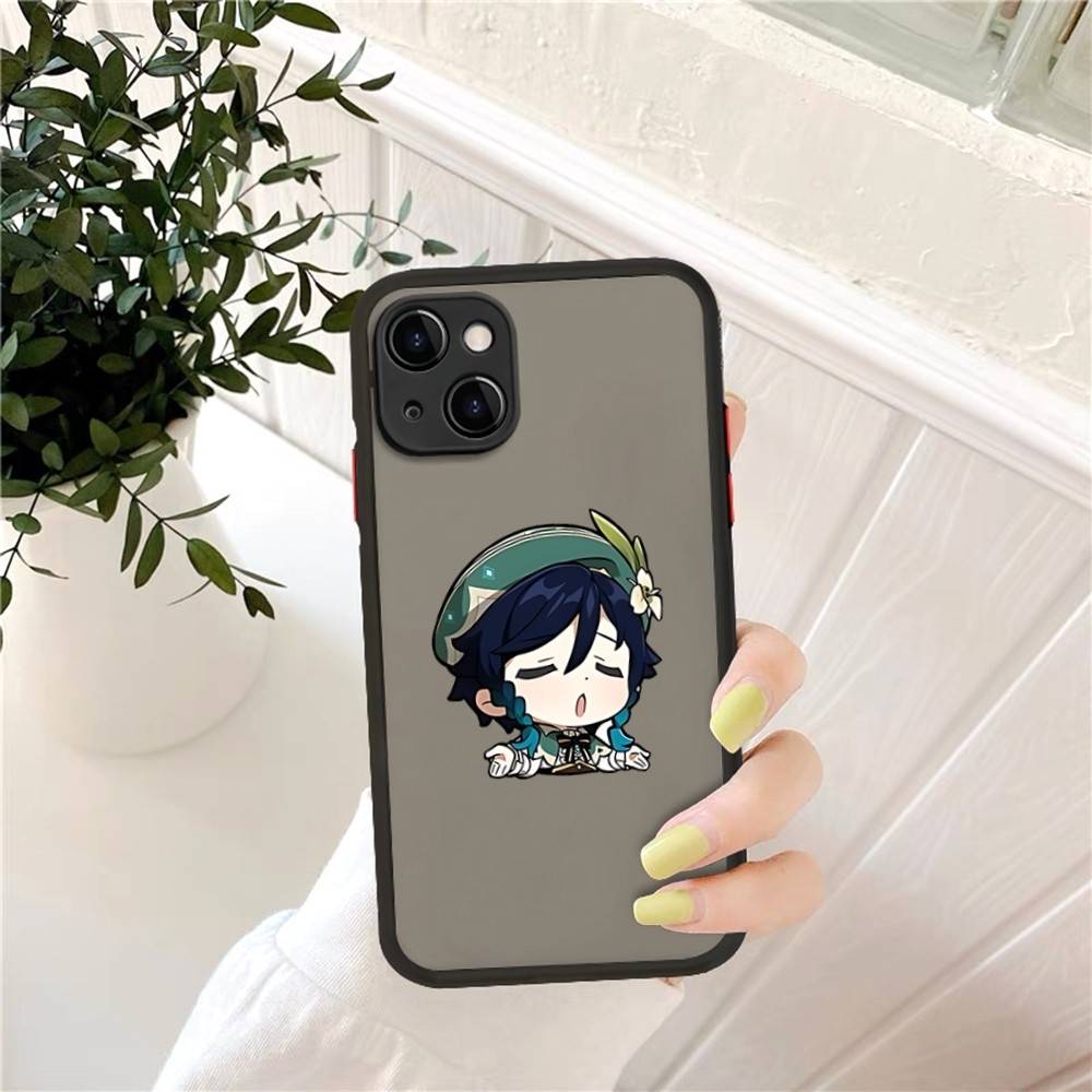 

Anime Genshin Impact Phone Case For IPhone 14 11 12 13 Mini Pro Max 8 7 Plus X XR XS MAX Translucent Matte Cover iphone 15
