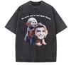 Washed Vintage Movie Twilight Charlie Swan Graphic T Shirt Man Casual Oversized Tshirt Men Women Gothic Rock T-shirts