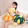 Color Simulation Pumpkin Throw Pillow Plush Toy Doll Pumpkin Doll Children's Rag Doll Halloween Gift