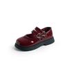 Kids Flat Shoes Black Glossy Girls Performance Dance Shoes Round Toes 2025 New Fashion Children Princess Shoes Non-slip Soft