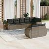 VidaXL Garden Lounge Set with Cushions 8 Pcs, Patio Sofas, Patio Furniture Set, Outdoor Furniture, Grey 3221619