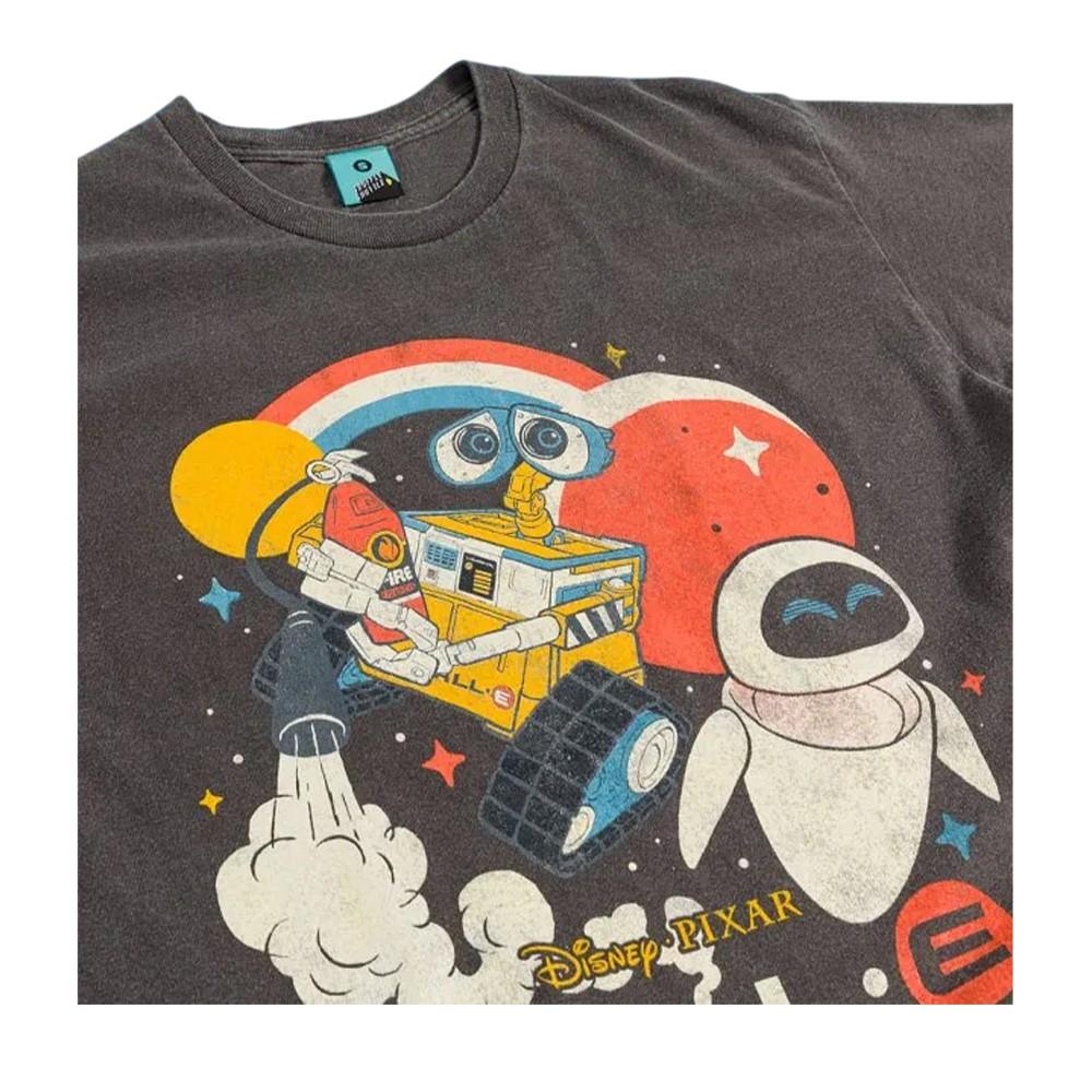 Wall-E Unisex-Erwachsenen-T-Shirt im Vintage-Look