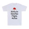 Santa's Favorite Flight Nurse Funny Christmas Santa Claus Flight Nurse T-Shirt
